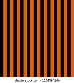 Stripe seamless pattern with orange and black vertical parallel stripe.Vector abstract background for halloween.