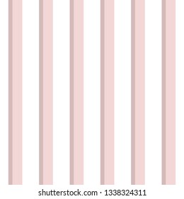 Stripe seamless pattern. Pastel line shapes in white color on pink background. Classic geometric wallpaper.