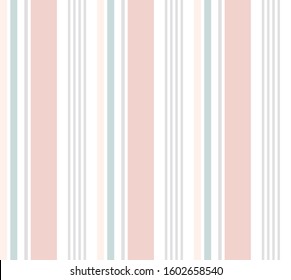 Stripe seamless pattern with Pink, Coral, Gray, Sapphire and white colors vertical parallel stripes.Vector stripe pattern abstract background.