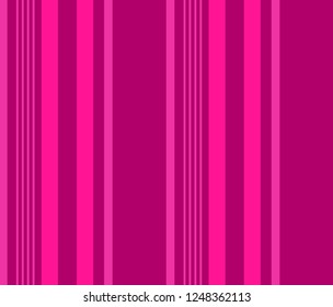 Stripe seamless pattern with pink tone colors vertical parallel stripes.Vector background.