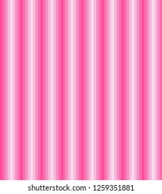 Stripe seamless pattern with pink tone colors vertical parallel stripes.Vector background.