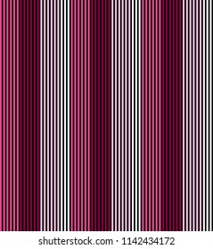 Stripe seamless pattern with pink tone,white and black colors vertical parallel stripes.Vector pattern stripe abstract background.