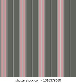 Stripe seamless pattern with pink, white and green pastel colors vertical parallel stripes.Vector abstract background.