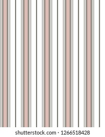 Stripe seamless pattern with pink,gold and white colors vertical parallel stripes.vector background.
