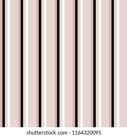 Stripe seamless pattern with pink,white and black vertical parallel stripe.Abstract background.