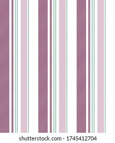 Stripe seamless pattern with Purple,  pink, Green and white colors vertical parallel stripes.Vector abstract background.