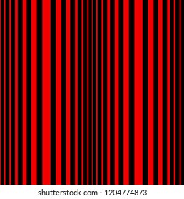 Stripe seamless pattern with red and black colors vertical parallel stripe.Vector abstract background.