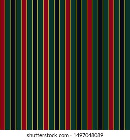 Stripe seamless pattern with Red, Navy blue, Yellow and Green colors vertical parallel stripes.Vector abstract background.