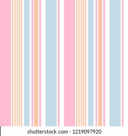Trazado sin fisuras con colores pastel dulces rayas paralelas verticales en color pastel.Fondo abstracto vectorial.