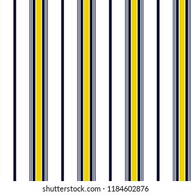 Stripe seamless pattern with yellow,blue and white colors vertical parallel stripe.Vector abstract background.