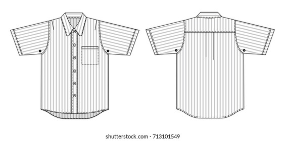 Stripe shirts illustration