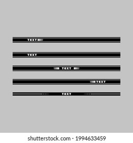stripe symbol car racing decal sticker