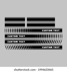 stripe symbol car racing decal sticker