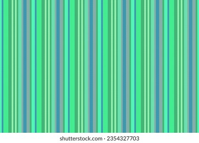 Stripe textile vector of fabric texture lines with a seamless pattern vertical background in turquoise and green colors.