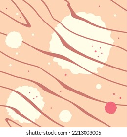 Stripe texture. Linear pattern. Wavy background. Line art. Hand drawn waves. Seamless pattern. Print for postcards, posters, banners, scrapbooking