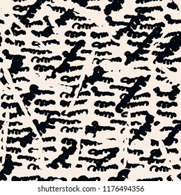 Stripe texture pattern. Black white japanese watercolor seamless print. Organic shibori vector tie dye background. Japan rustic batik fabric. Traditional modern abstract tile. Psychedelic folk design.