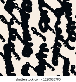 Stripe texture pattern. Black white japanese watercolor seamless print. Organic shibori vector tie dye background. Japan rustic batik fabric. Traditional modern abstract tile. Psychedelic folk design.