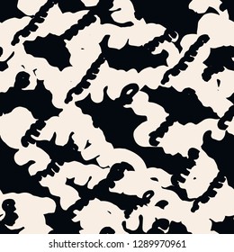 Stripe texture pattern. Black white japanese watercolor seamless print. Organic shibori vector tie dye background. Japan rustic batik fabric. Traditional modern abstract tile. Psychedelic folk design.