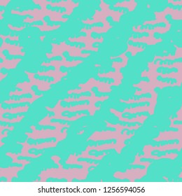 Stripe texture pattern. Green pink japanese watercolor seamless print. Organic shibori vector tie dye background. Japan rustic batik fabric. Traditional modern abstract tile. Psychedelic folk design.