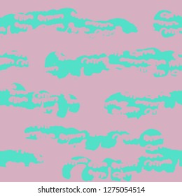 Stripe texture pattern. Green pink japanese watercolor seamless print. Organic shibori vector tie dye background. Japan rustic batik fabric. Traditional modern abstract tile. Psychedelic folk design.