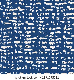 Stripe texture pattern. Indigo japanese watercolor seamless print. Organic shibori vector tie dye background. Japan rustic batik fabric. Traditional modern abstract tile. Psychedelic folk design.