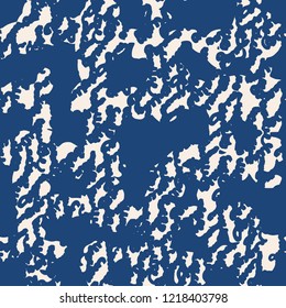 Stripe texture pattern. Indigo japanese watercolor seamless print. Organic shibori vector tie dye background. Japan rustic batik fabric. Traditional modern abstract tile. Psychedelic folk design.