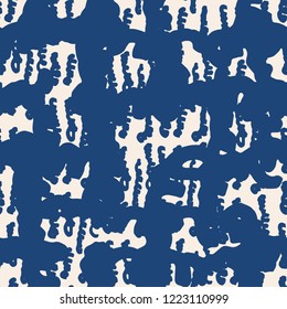 Stripe texture pattern. Indigo japanese watercolor seamless print. Organic shibori vector tie dye background. Japan rustic batik fabric. Traditional modern abstract tile. Psychedelic folk design.