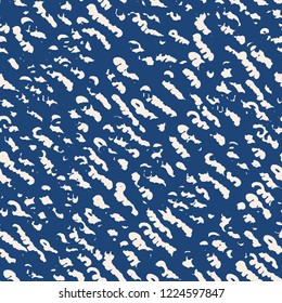 Stripe texture pattern. Indigo japanese watercolor seamless print. Organic shibori vector tie dye background. Japan rustic batik fabric. Traditional modern abstract tile. Psychedelic folk design.