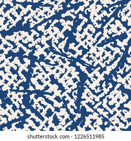 Stripe texture pattern. Indigo japanese watercolor seamless print. Organic shibori vector tie dye background. Japan rustic batik fabric. Traditional modern abstract tile. Psychedelic folk design.