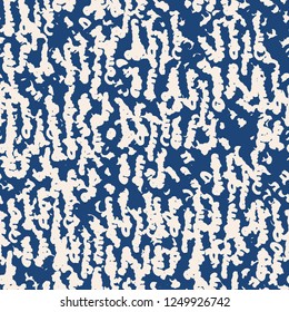 Stripe texture pattern. Indigo japanese watercolor seamless print. Organic shibori vector tie dye background. Japan rustic batik fabric. Traditional modern abstract tile. Psychedelic folk design.