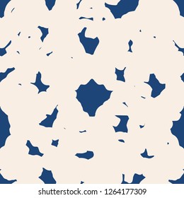 Stripe texture pattern. Indigo japanese watercolor seamless print. Organic shibori vector tie dye background. Japan rustic batik fabric. Traditional modern abstract tile. Psychedelic folk design.