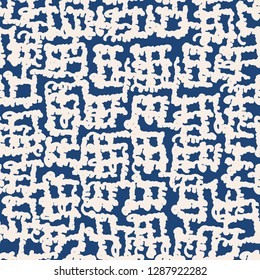 Stripe texture pattern. Indigo japanese watercolor seamless print. Organic shibori vector tie dye background. Japan rustic batik fabric. Traditional modern abstract tile. Psychedelic folk design.