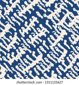 Stripe texture pattern. Indigo japanese watercolor seamless print. Organic shibori vector tie dye background. Japan rustic batik fabric. Traditional modern abstract tile. Psychedelic folk design.