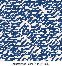 Stripe texture pattern. Indigo japanese watercolor seamless print. Organic shibori vector tie dye background. Japan rustic batik fabric. Traditional modern abstract tile. Psychedelic folk design.