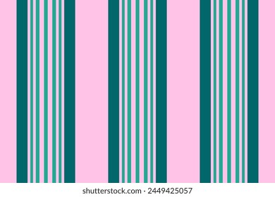 Stripe vector fabric of seamless texture background with a pattern vertical lines textile in light and teal colors.