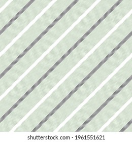 Stripe vector pattern in grey, light green, white. Simple classic herringbone pin stripes for cotton or linen dress, shirt, skirt, other modern spring summer autumn winter fashion fabric print.