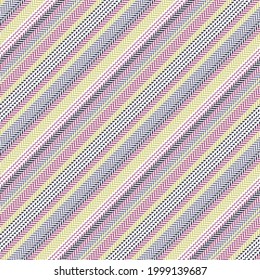 Stripe vector pattern. Herringbone bayadere multicolored lines in purple, pink, green, white for dress, t-shirt, skirt, bag, purse, other modern spring summer autumn fashion textile print.
