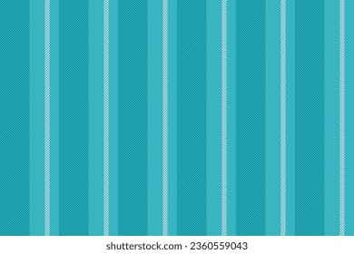 Stripe vector texture of vertical textile pattern with a lines background fabric seamless in cyan and sterling silver colors.