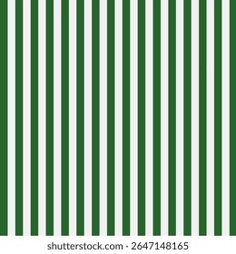 Stripe vertical seamless pattern with green and white color. a bold and clean geometric background ideal for textiles, packaging, digital wallpapers, and holiday themes