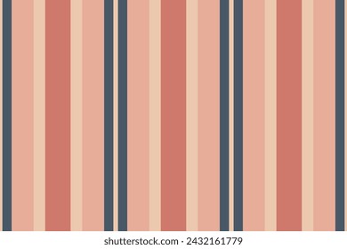 Stripe vertical vector of pattern seamless background with a texture fabric lines textile in light and orange colors.
