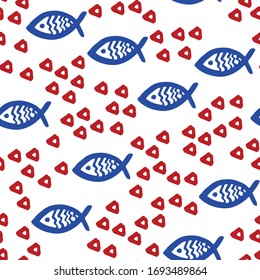 Stripe Wave Pattern. Marine and nautical backgrounds in navy blue and white colors. For wallpaper,tea towels,nursery decoration,surface textures.