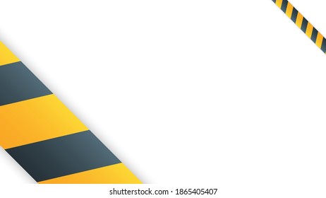 The stripe is yellow and black. Police fencing tape. warnings, danger. Vector illustration with space for text.