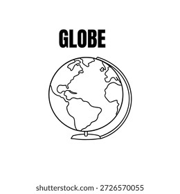 esferas de rejilla de globo 3D rayadas. Símbolos de Vector con líneas de latitud y longitud, que representan la geografía global y Formas esféricas sobre fondo blanco. 
