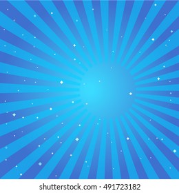 Striped abstact blue background. Get Ready to Party