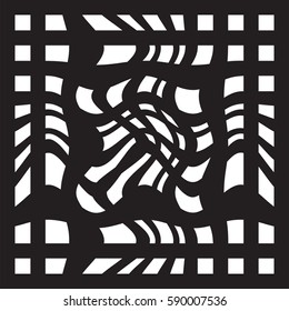 Striped abstract background. black and white zebra print. Vector illustration. eps10