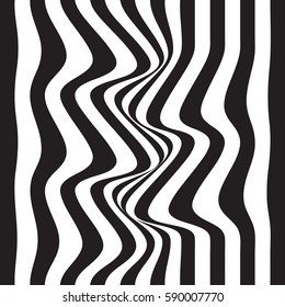 Striped abstract background. black and white zebra print. Vector illustration. eps10