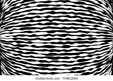Striped abstract background - black and white