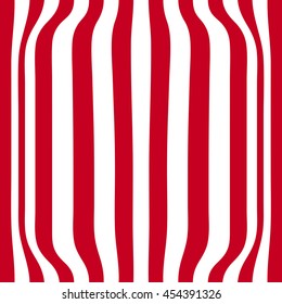Striped abstract background. red and white zebra print. Vector illustration. eps10