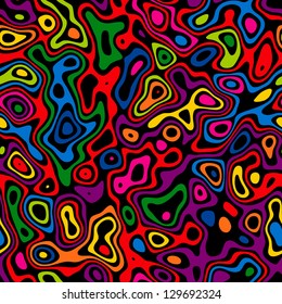 Striped abstract background.  Varicolored seamless zebra print. Vector illustration.