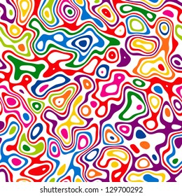 Striped abstract background.  Varicolored seamless zebra print. Vector illustration.